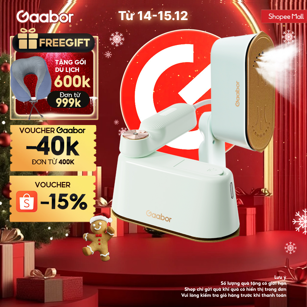 Bàn ủi hơi nước cầm tay Gaabor HM-M01A 2in1 thích hợp cho mọi loại vải bàn là cầm tay bàn ủi hơi nước dung tích lớn