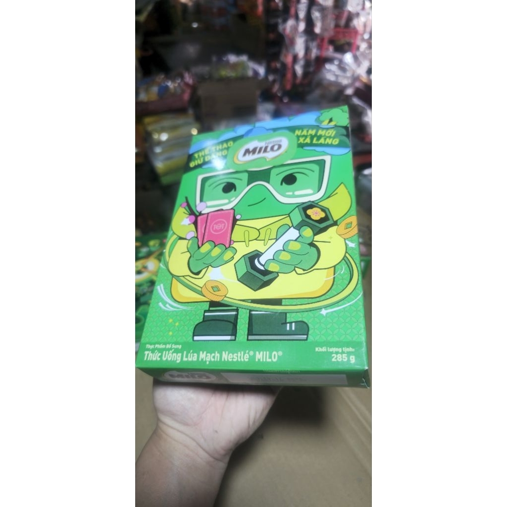 Quà Tết 2025 - Hộp Milo Lúa Mạch 285g Nestlé - Thiết Kế Thể Thao Giữ Dáng