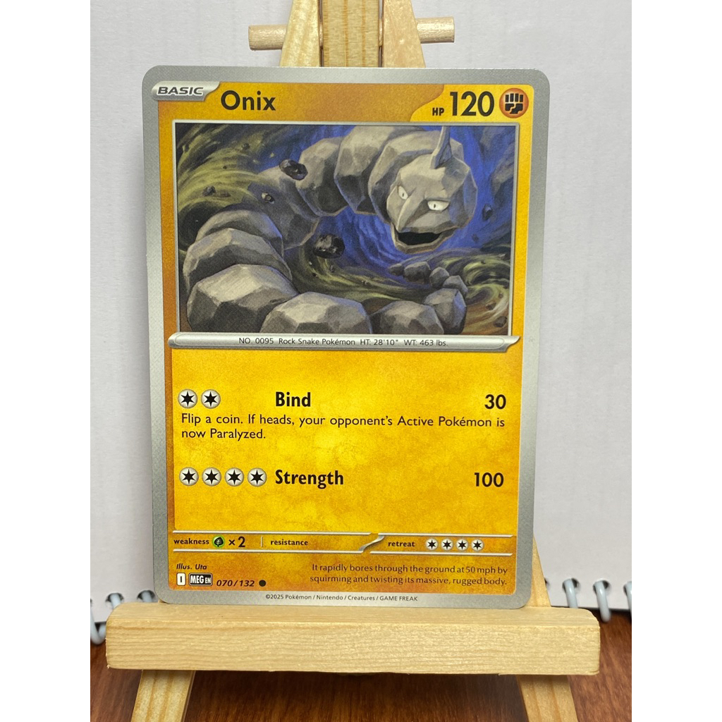 [ Mega Evolution ] Onix 070/132 Me01: Mega Evolution Pokemon Card