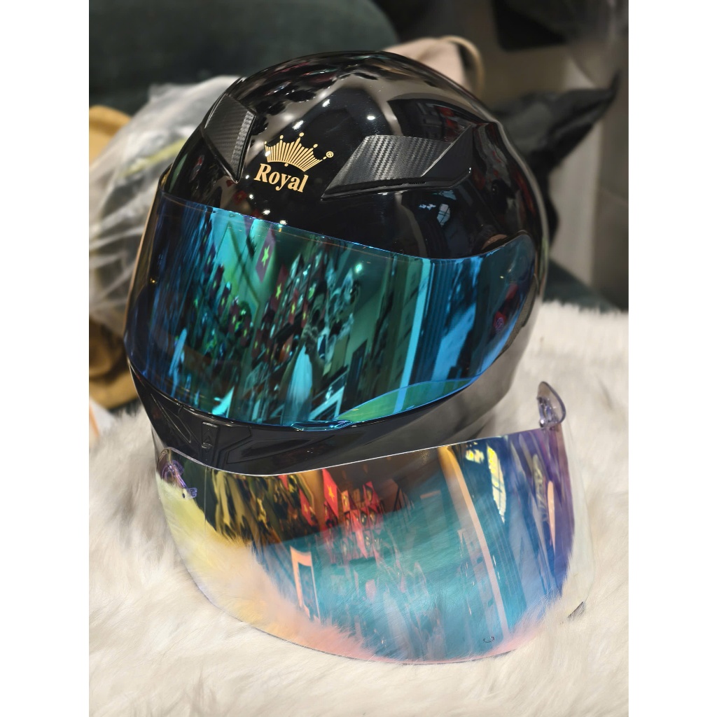Kính mũ bảo hiểm lật hàm Royal M179 thay thế được cho Fullface ROC 03,ROC 05, Royal M266,Royal M138B