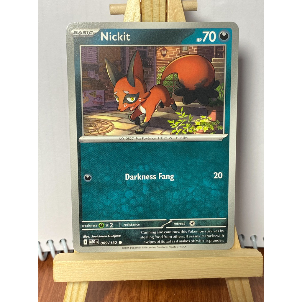 [ Mega Evolution ] Nickit 089/132 - Common - Mega Evolution - Pokemon TCG - NM+