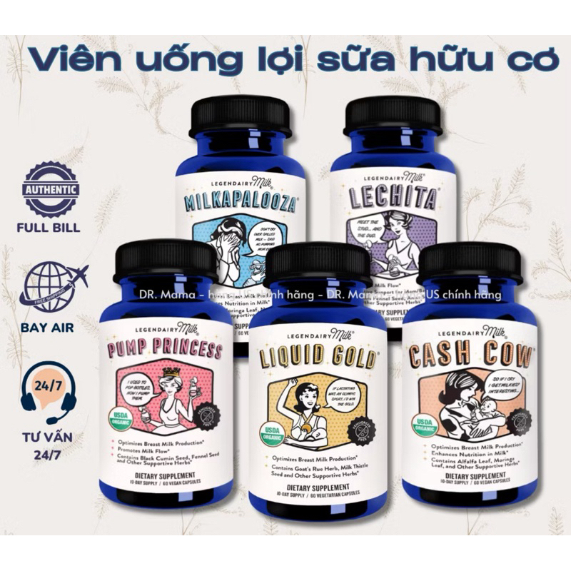 Viên uống lợi sữa Legendairy Pump Princess