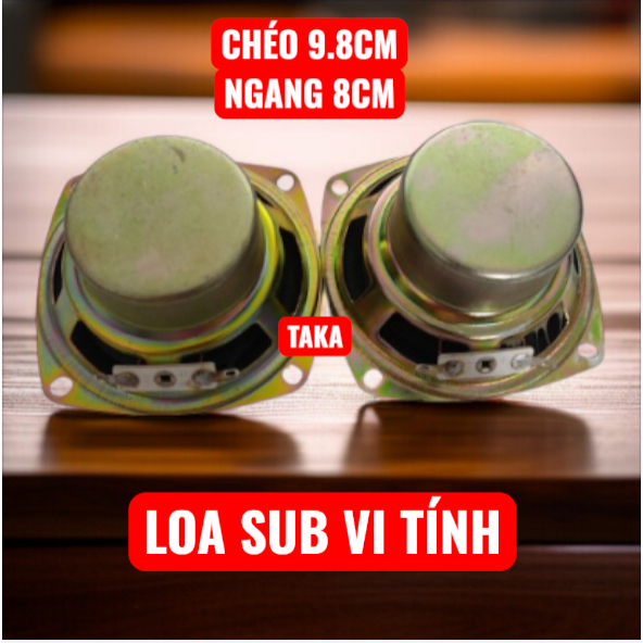 Loa bass sub vi tính 8 CM gân mút cao cấp công suất 50w - giá 1 chiếc