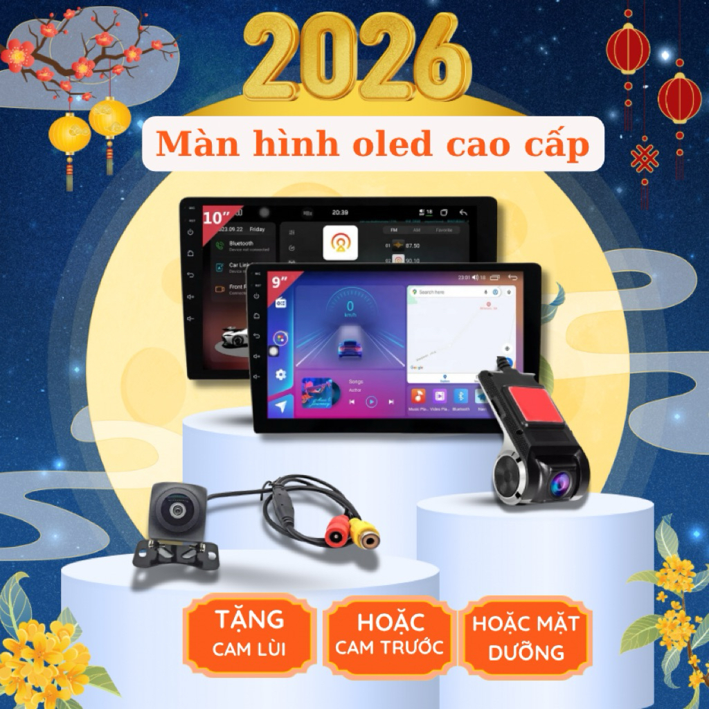 Màn hình Android ô tô Oledpro A5 Sim 4G [ Tặng vietmap⚡️], tặng Vietmaps2 hoặc Vietmaps1