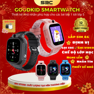   TẶNG DÁN MÀN  đồng hồ thông minh định vị trẻ em Goodkids Lăp sim nghe gọi video định vị. 
