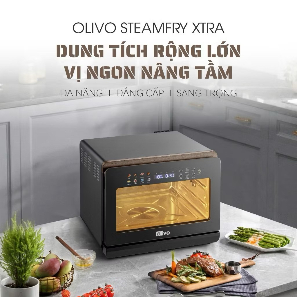 [OLIVO] Nồi Chiên Hơi Nước OLIVO SteamFry Xtra 20L Cao Cấp