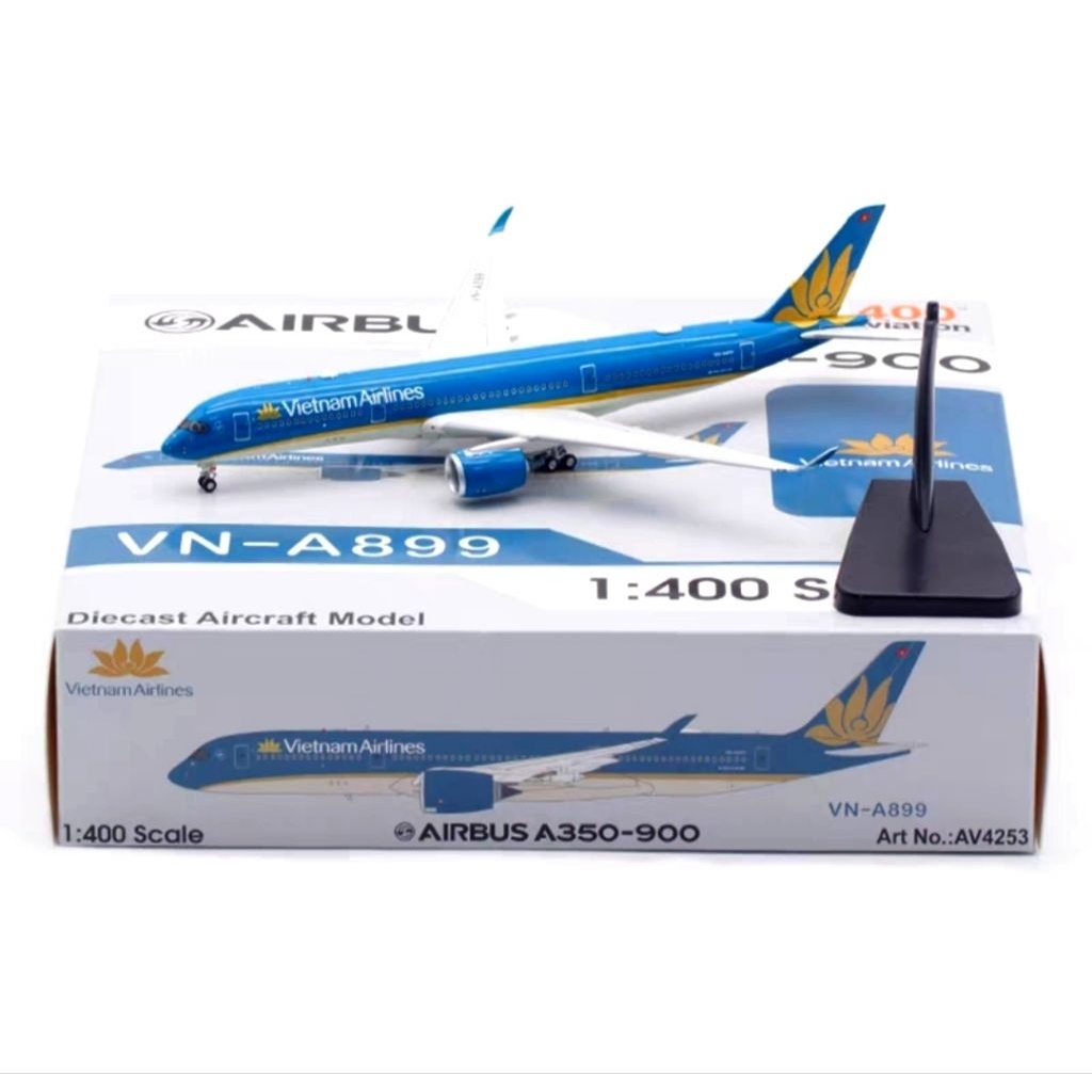 [MÔ HÌNH MÁY BAY SCALE 1:400] Mô hình máy bay Airbus A350-900 VN-A899