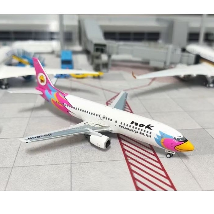 [MÔ HÌNH MÁY BAY SCALE 1:400] Mô hình máy bay Thai Nok Air 737-4Q8