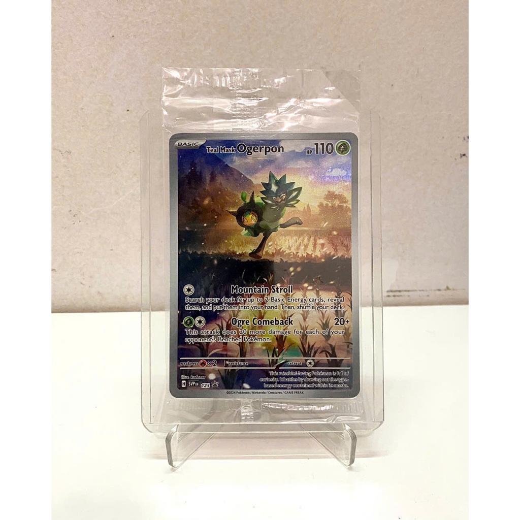 Thẻ Pokemon TCG English Promo Sealed Scarlet & Violet Teal Mask Ogerpon [SVP 123]
