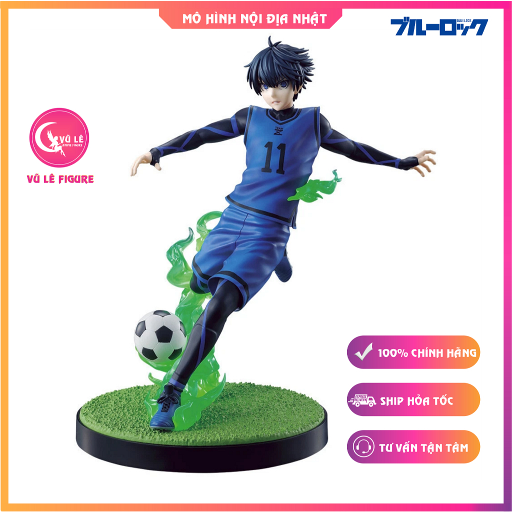 Mô hình Yoichi Isagi Blue Lock chính hãng Bandai - Ichiban Kuji figure anime - Vulefigure