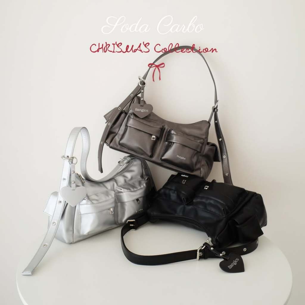 [RESTOCK] Túi Đeo Vai Túi Hộp 8angles Soda 12.5inch Kèm Dây Đeo Chéo + Charm Tim Đựng Vừa Ipad