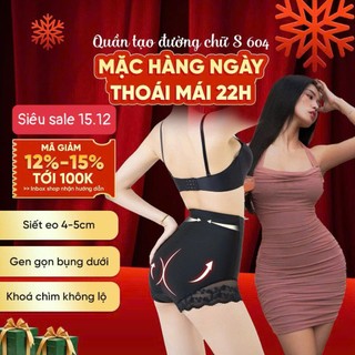  Quần Gen Nịt Bụng Dưới Vietcorset Định Hình Siết Eo 3-6cm Để Mặc Váy Body Quần Lót Gen Bụng Sau Sinh Có Khóa Kéo 604 