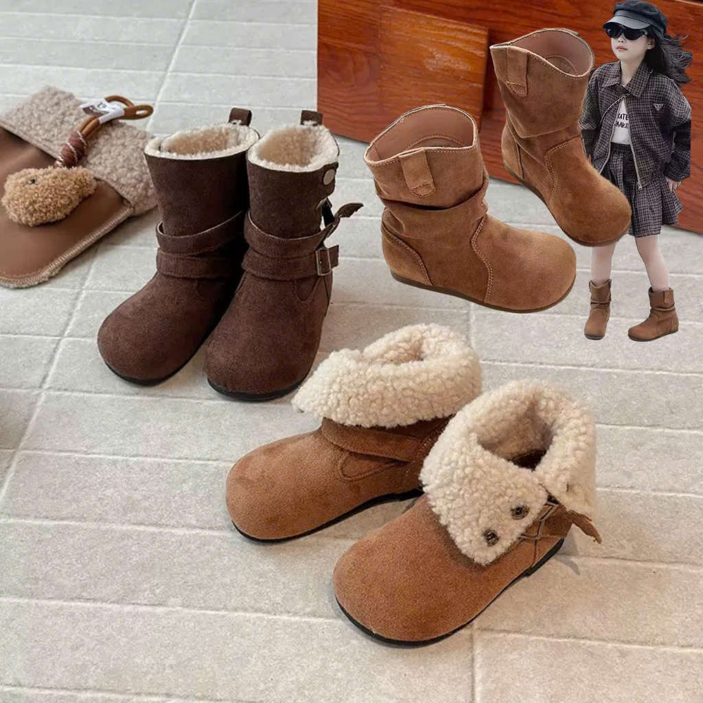 Bốt Cho Bé - Giày Bốt Da PU siêu mềm cao cổ xinh xắn BOT2522