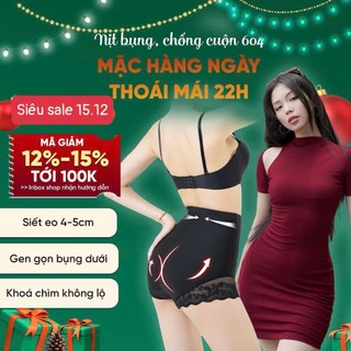  Quần gen nịt bụng dưới định hình siết eo 4-8cm Vietcorset 604 có khóa kéo mặc váy body áo dài không lộ nâng mông nhẹ 