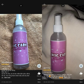 XỊT DƯỠNG TÓC GIẢ 100ML CHỈ 15K (CHAI MÀU HỒNG HOẶC DẠNG LỌ CHIẾT)