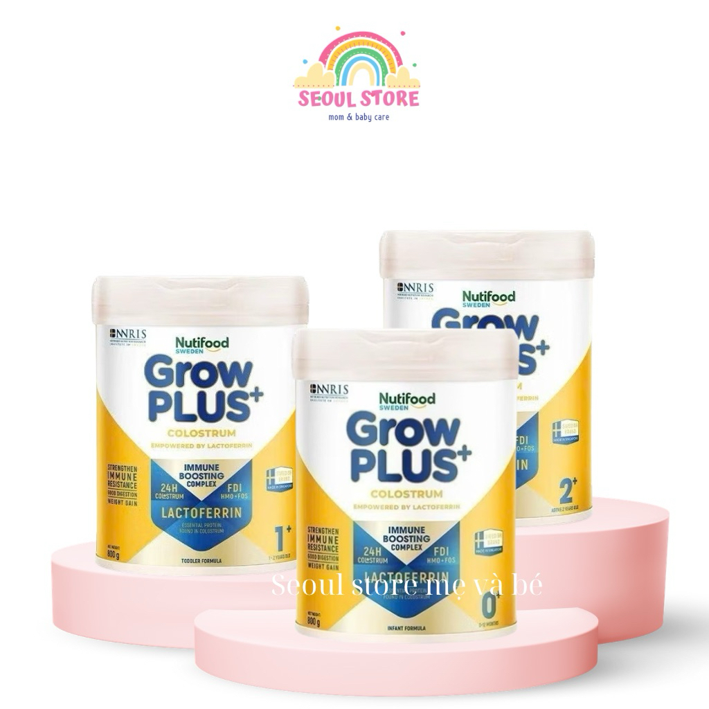 Sữa bột Nutifood Sweden GrowPLUS+ Colostrum Lactoferrin 800g