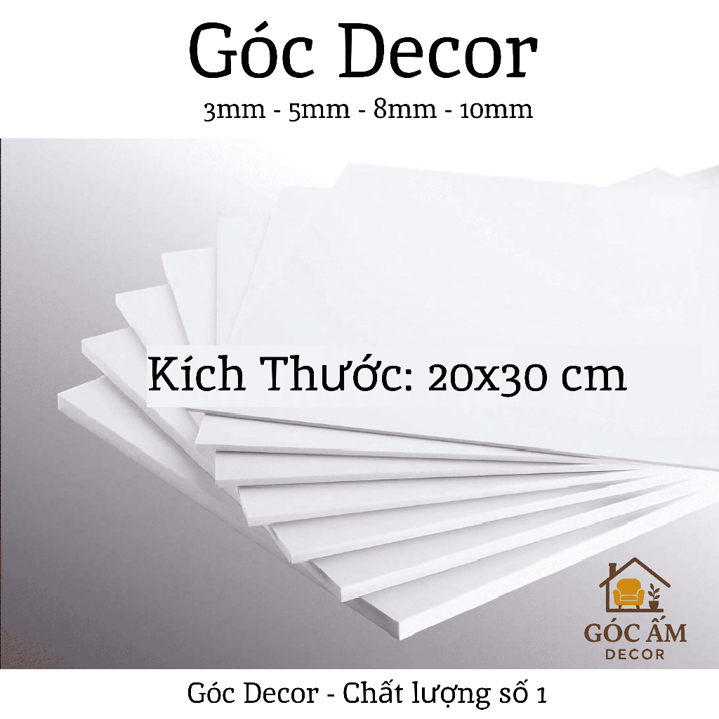 Tấm Fomex, Tấm Bìa Mô Hình, Bìa Formex, Trắng Dày 3mm,...