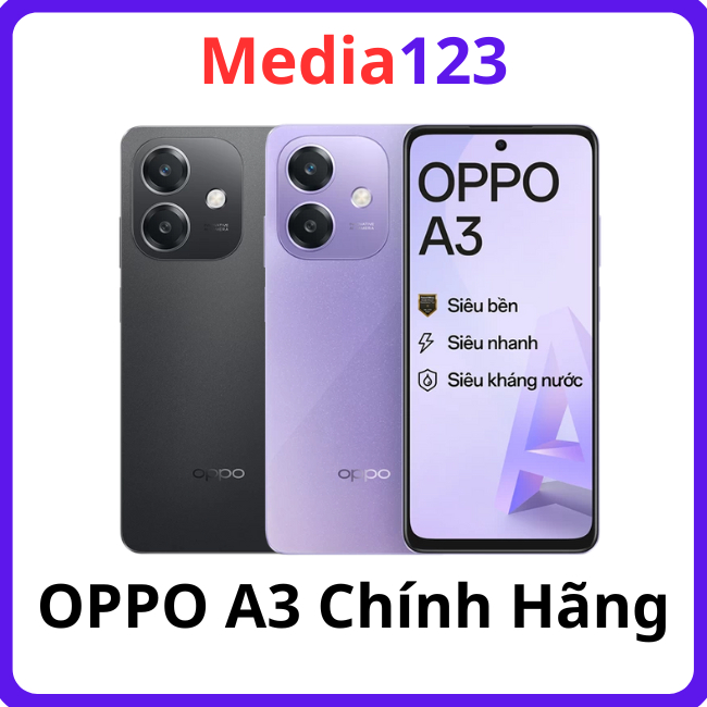 Điện thoại OPPO A3 Snapdragon 6s Gen 1