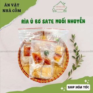 Bánh tráng phơi sương sate muối nhuyễn, bánh tráng dẻo hành phi - Ăn vặt nhà Cốm