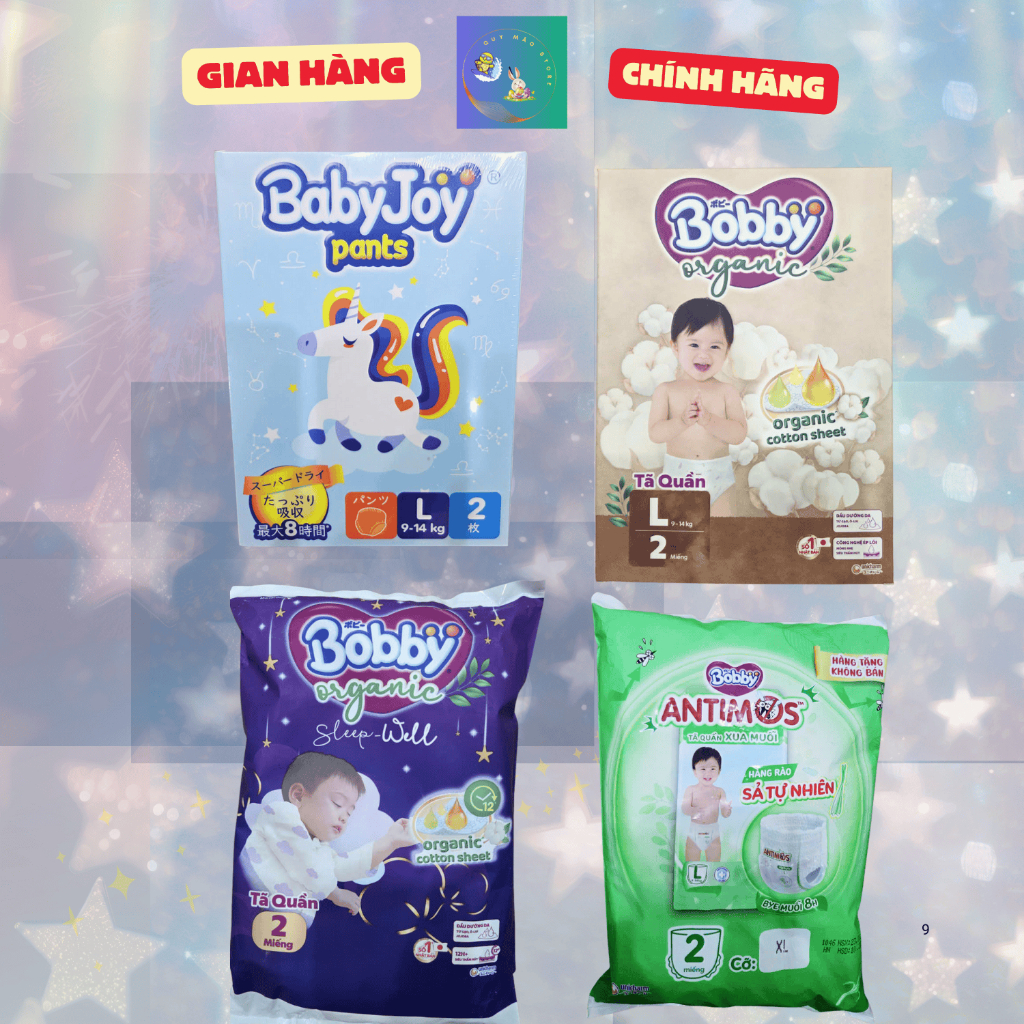 [HỘP DÙNG THỬ] Bobby Premium Soft / Antimos/ Bobby Organic ngày - Tã quần Bobby CHÍNH HÃNG