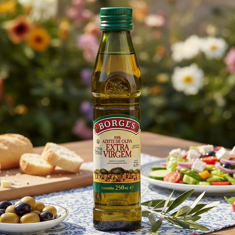 Dầu ôliu nguyên chất ép lạnh extra virgin Borges 250ml- Tây Ban Nha