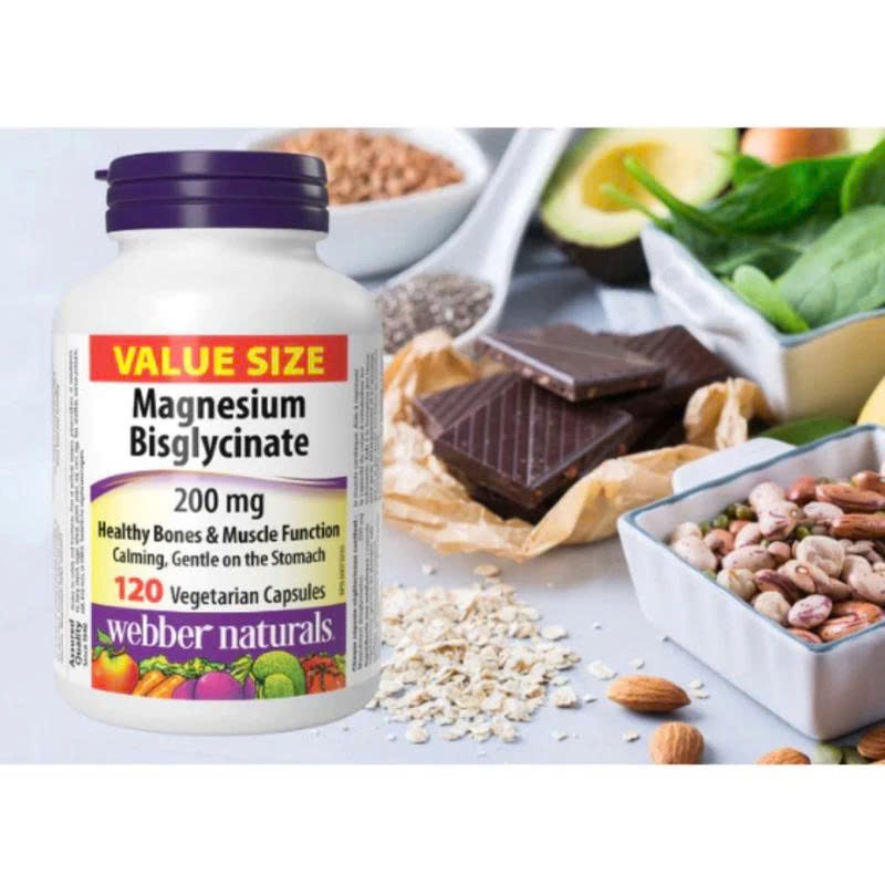 MAGNESIUM BISLYCINATE 200mg của Webber Naturals