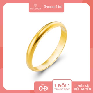 Nhẫn Tiết Kiệm Vàng 24k 0.1 Chỉ Huy Thanh Jewelry (KÈM TÚI GẤM)