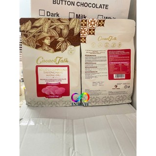 Socola Dạng Hạt Nút Hương Dâu Cacao Talk (Túi 1kg)