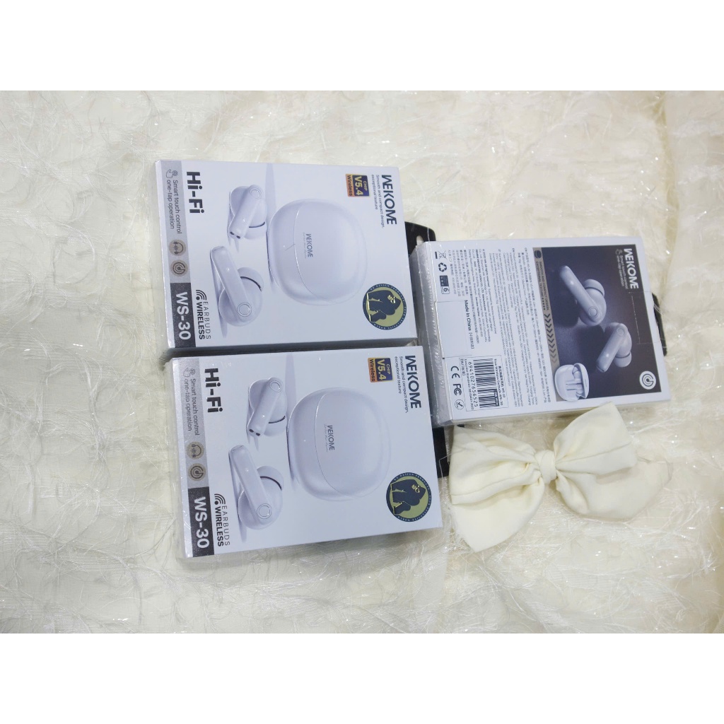 TAI NGHE BLUETOOTH WEKOME WS-30 TRUE WIRELESS – HI-FI, CẢM ỨNG, BLUETOOTH 5.4