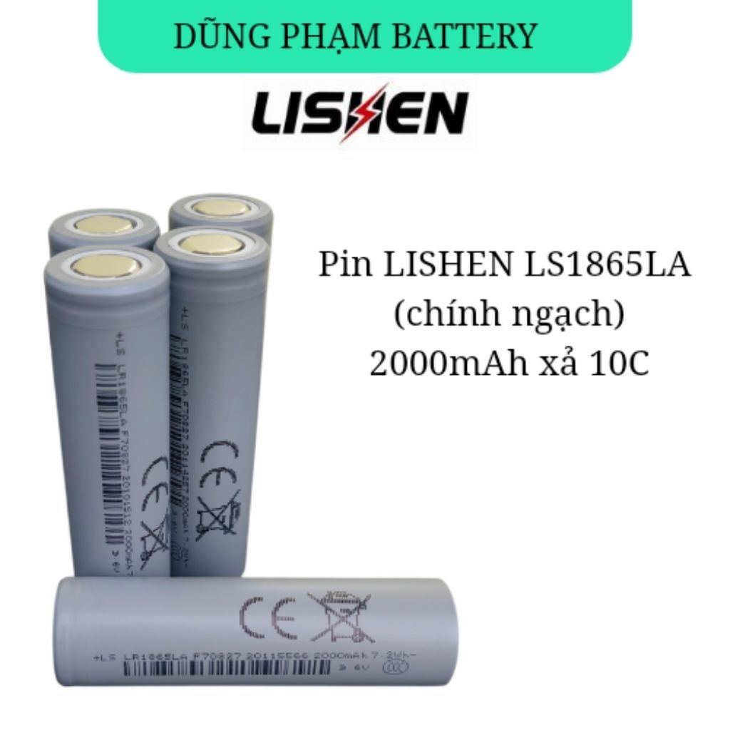 Lishen LR1865LA 2000mAh chính hãng mới