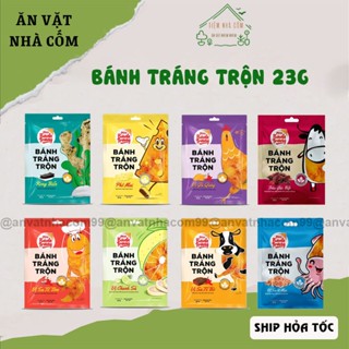 Bánh tráng trộn 23g vị sate bò gà quay sate tôm chanh sả phô mai rong biển miss bánh tráng 
