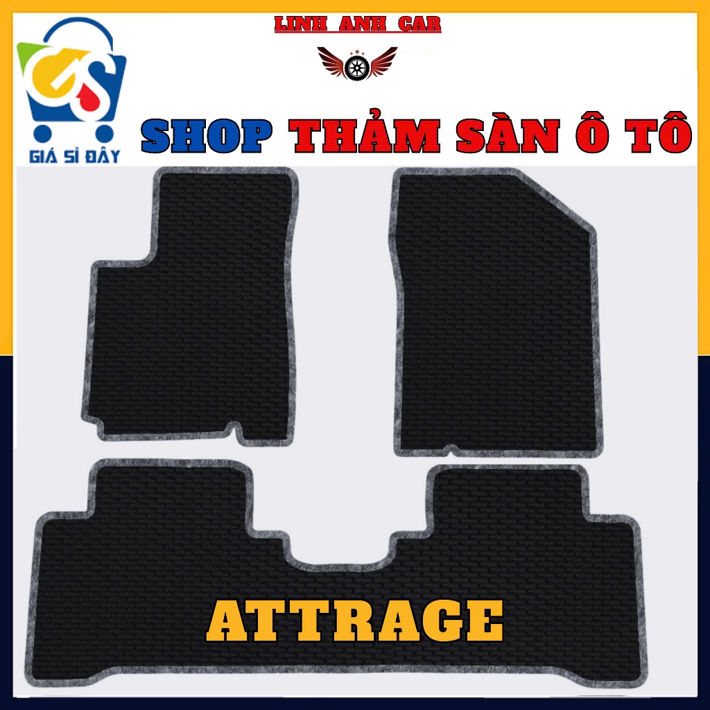 [BÁN LỖ] THẢM LÓT SÀN ATTRAGE CAO SU KO MÙI,CHỐNG TRƯỢT-CẮT THEO FOM XE
