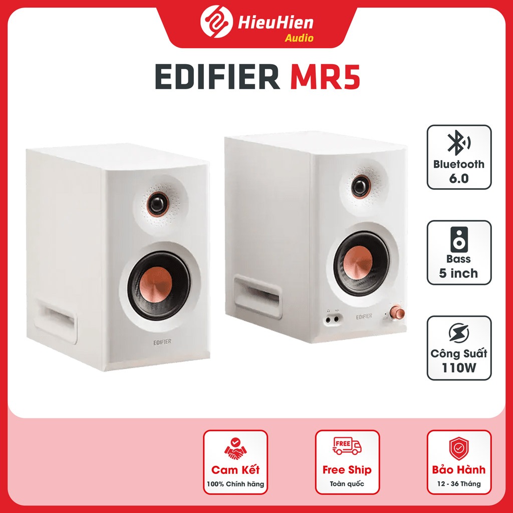 Loa Kiểm Âm Studio EDIFIER MR5 - Bluetooth 6.0, Công Suất 110W, Bảo Hành 15 Tháng