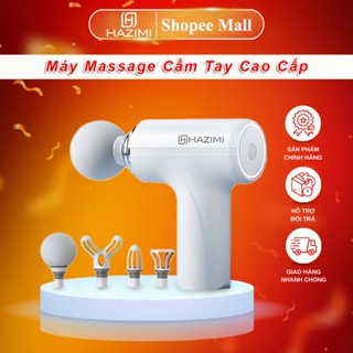 Máy Massage Cầm Tay Mini HAZIMI Bản Cao Cấp - Cảm Biến Lực AI - 4 Đầu Mát-Xa, HZ PRO1