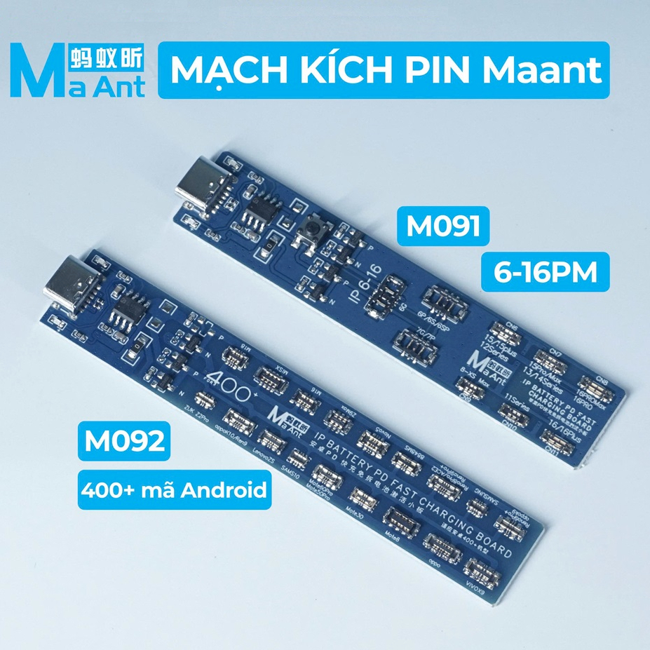 Mạch kích pin MaAnt M091 M092 hỗ trợ IP, Android