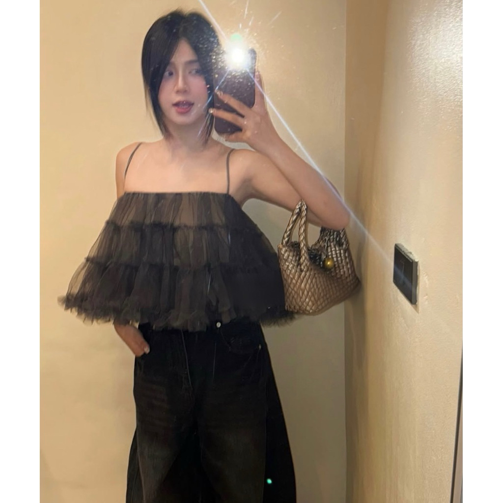 pass áo 2 dây tầng lưới tầng của choco oder