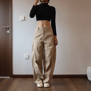  Quần kaki ulzzang ống cong túi đứng 