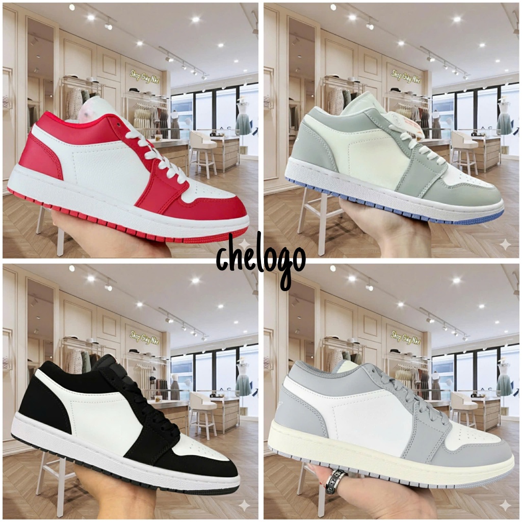 Giày jd1 low nam nữ size 36>43, giày jd nam nữ bản c.cấp full box