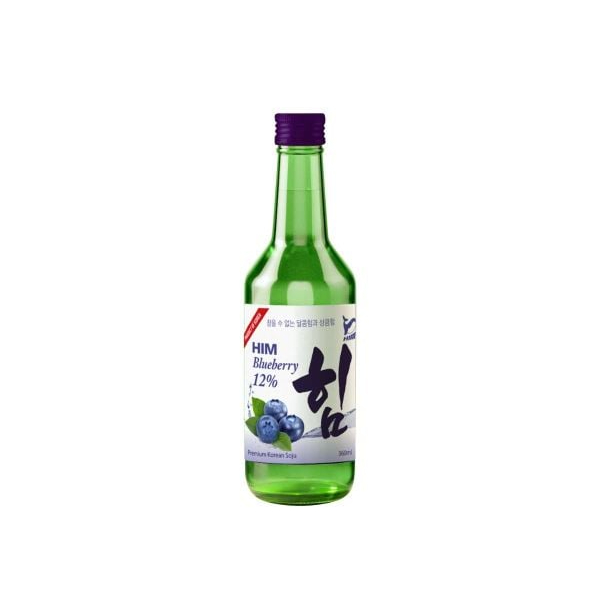 Combo 2 Chai Rượu Heejin Soju Hàn Quốc Vị Việt Quất 360Ml