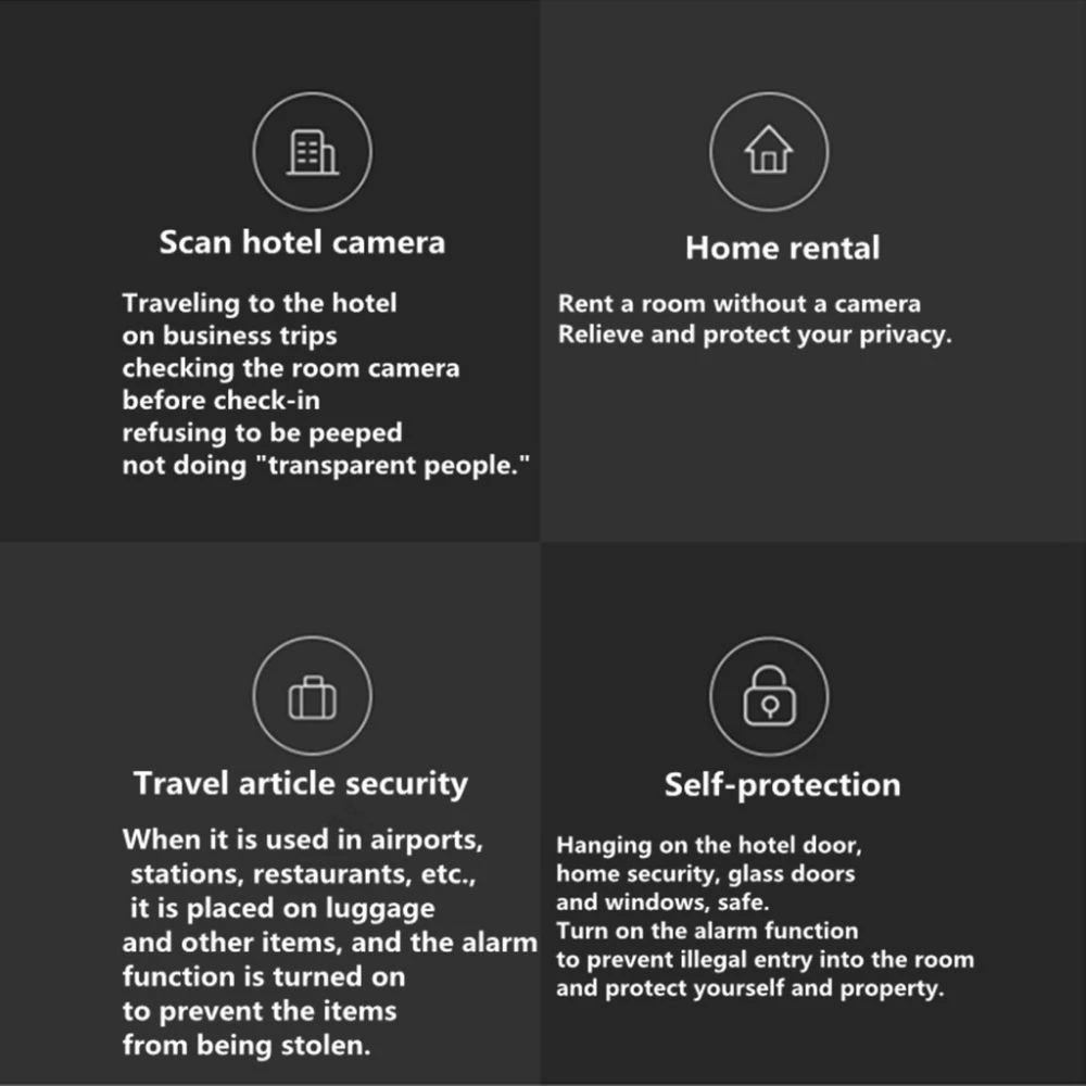 Máy Dò Phát Hiện Camera XM _ Máy dò cảm biến hồng ngoại có báo động, chống trộm | BigBuy360 - bigbuy360.vn