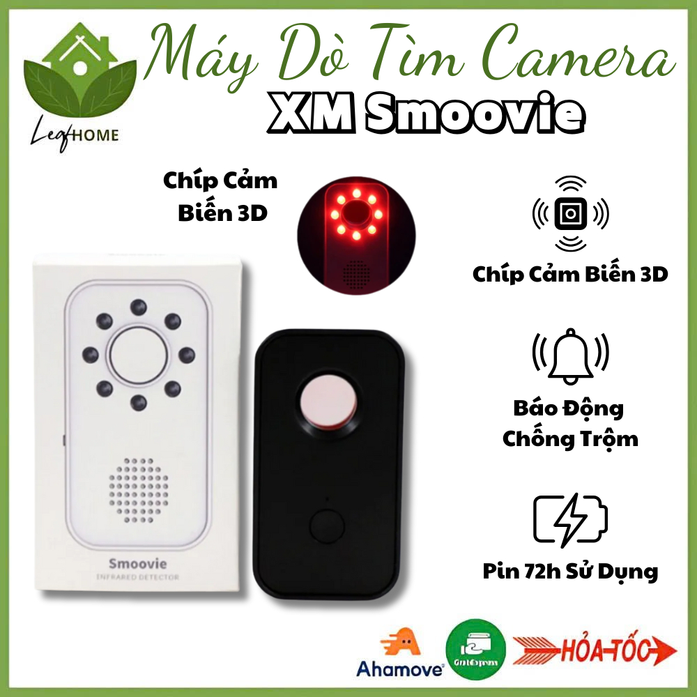 Máy Dò Phát Hiện Camera XM _ Máy dò cảm biến hồng ngoại có báo động, chống trộm