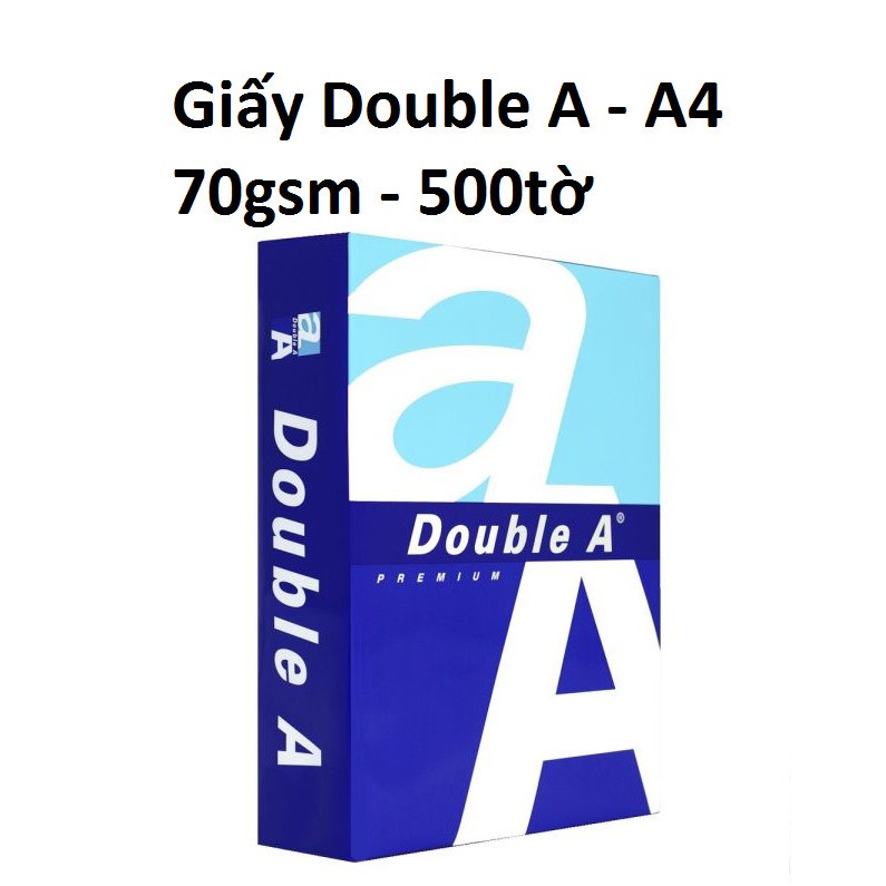 Giấy A4 - Double A 70gsm - 500 tờ. Giấy A4 - IK, IK PLUS 70gsm. HÀNG CHÍNH HÃNG - GIÁ TỐT