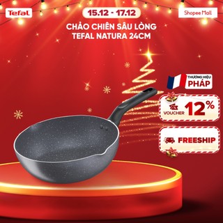  Chảo chiên sâu lòng vân đá Tefal Natura B2266495 24cm 