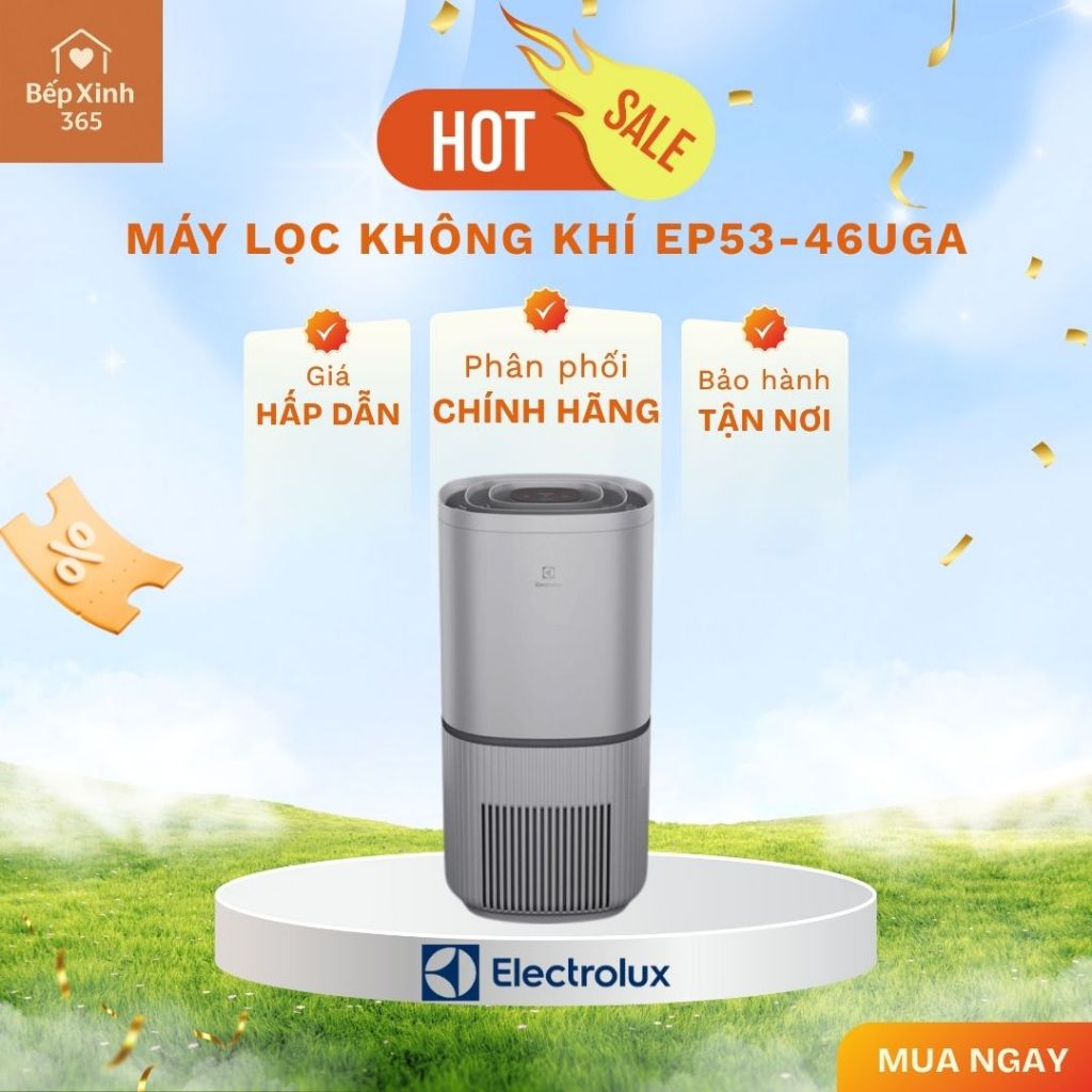 Máy lọc không khí Electrolux EP53-46UGA 40W - Lọc Sạch Không Gian Phòng Lớn