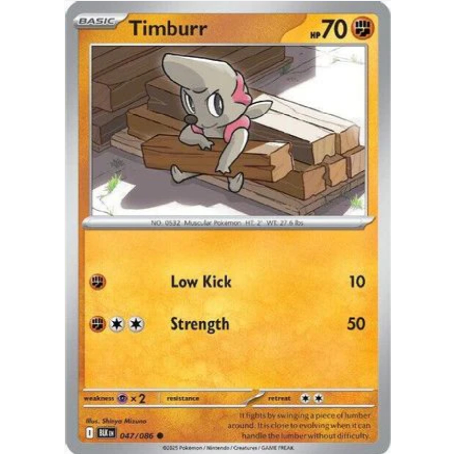 [Thẻ bài Pokemon TCG] Timburr - 047/086 - Common - BLK
