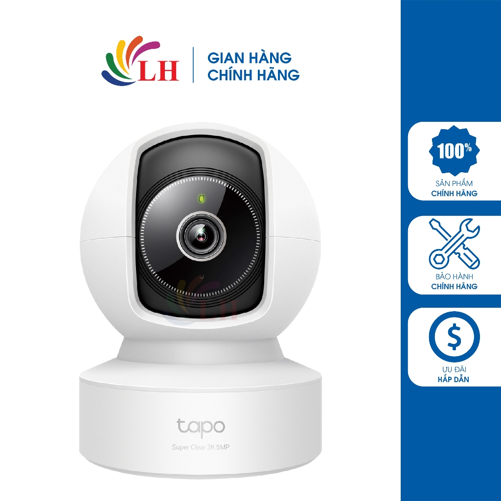 Camera trong nhà TP-Link Tapo Pan/Tilt Home Security Wifi 5MP 3K C232 - Hàng chính hãng