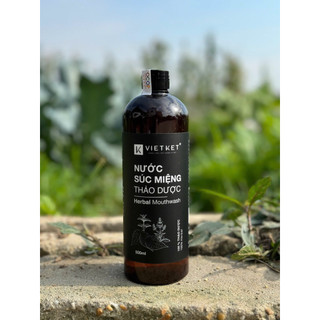 Nước súc miệng thảo dược Vietket, giúp giảm nhiệt miệng, giảm hôi miệng  500ml