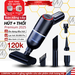 Máy hút bụi cầm tay mini không dây , Lực hút 30.000Pa, Công suất 120w, Bảo hành 12 tháng