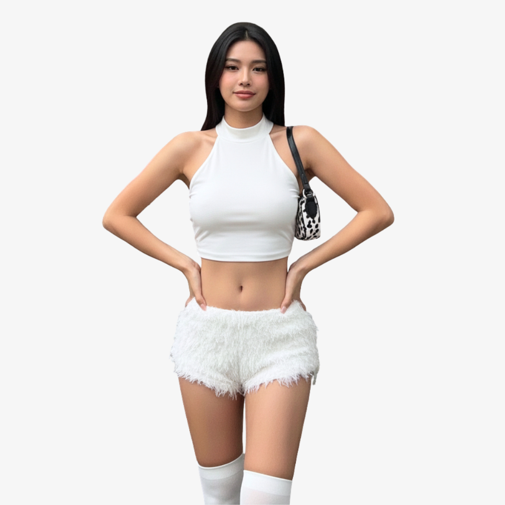 Quần Đùi Nữ Cạp Thấp Chất Lông Vũ Dáng Ngắn Ôm Vòng 3 By ChaBon CB21 | BigBuy360 - bigbuy360.vn