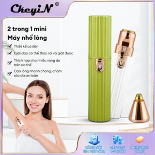  CkeyiN Máy Tẩy LôngTriệt Lông Mày 2 Trong 1 Mini Sạc Pin Có Tích Hợp Đèn máy cạo lông mini máy cạo lông vùng kín MT114 